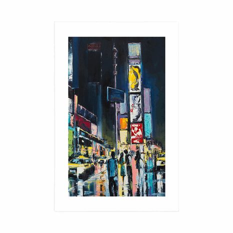 POSZTER PASZPORTUVAL SZÍNES NEW YORK - VÁROST ÁBRÁZOLÓ POSZTEREK - POSZTEREK