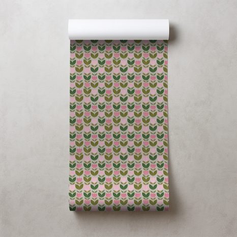 TAPETA KVĚTINOVÉ VZORY VE VINTAGE STYLU - VZOROVANÉ TAPETY - TAPETY