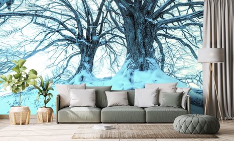 SAMOLEPÍCÍ FOTOTAPETA PŘÍCHOD ZIMY - SAMOLEPÍCÍ TAPETY - TAPETY