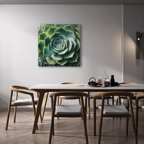 WANDBILD PERFEKTE SPIRALE DER SUKKULENTE - BOTANISCHE BILDER - BILDER