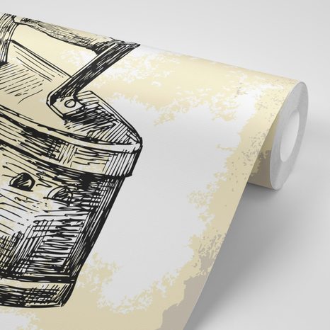 SELBSTKLEBENDE TAPETE RETRO-BÜGELEISEN - SELBSTKLEBENDE TAPETEN - TAPETEN