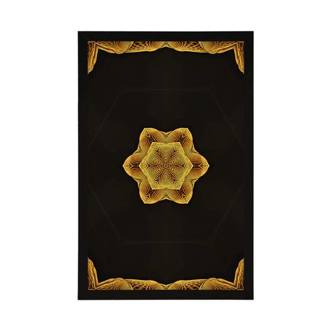 PLAKAT ZANIMLJIVA ZLATNA MANDALA - FENG SHUI - PLAKATI