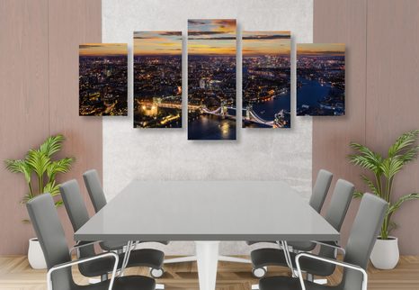 КАРТИНИ ОТ 5 ЧАСТИ – ВЪЗДУШЕН ИЗГЛЕД НА ТАУЪР БРИДЖ - ГРАДСКИ КАРТИНИ - КАРТИНИ