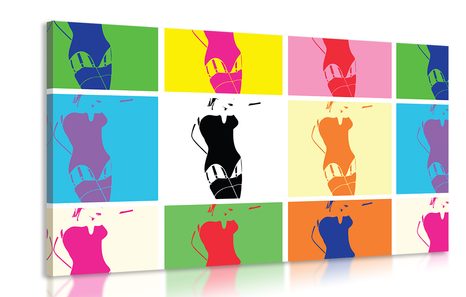 WANDBILD SCHÖNHEIT EINER FRAU ALS POP-ART - POP-ART-BILDER - BILDER