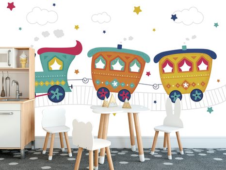 SAMOLEPÍCÍ TAPETA PASTELOVÝ VLÁČEK - SAMOLEPÍCÍ TAPETY - TAPETY