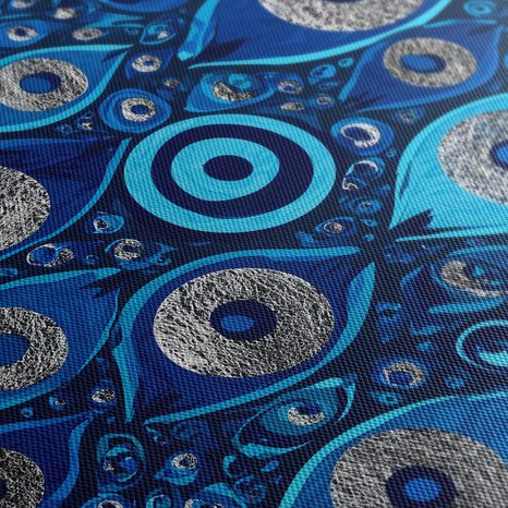 TABLEAU EN 5 PARTIES – YEUX BLEUS PROTECTEURS - TABLEAUX PAR THÈME - TABLEAUX