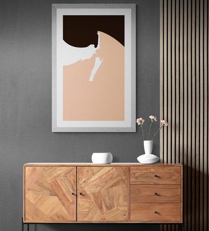 PLAKÁT S PASPARTOU VÁŠEŇ TANCE - MOTIVY Z NAŠÍ DÍLNY - PLAKÁTY