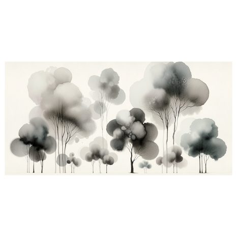 OBRAZ STROM ŽIVOTA V ŠEDÝCH TÓNECH - OBRAZY STROMY ŽIVOTA - OBRAZY