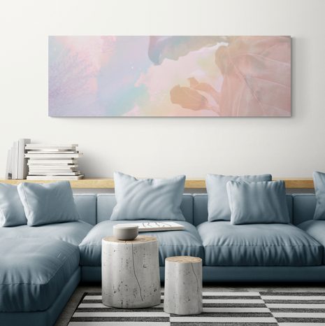 OBRAZ KOUZELNÝ ODRAZ LISTŮ VE VODĚ - OBRAZY STROMY A LISTY - OBRAZY