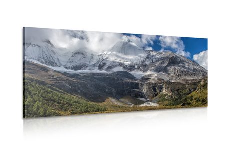 QUADRO MAESTOSO PAESAGGIO DI MONTAGNA - QUADRI DI NATURA E PAESAGGIO - QUADRI