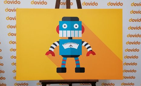 OBRAZ VESELÝ ROBOT - DĚTSKÉ OBRAZY - OBRAZY