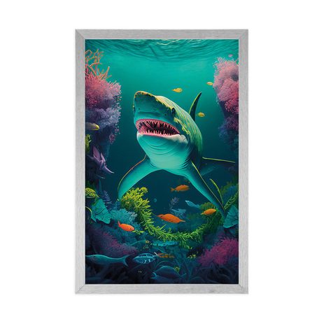 POSTER – SQUALO SURREALISTA - MONDO SOMMERSO - POSTER