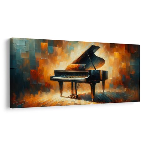 OBRAZ HUDBA V BARVÁCH - OBRAZY IMITACE OLEJOMALBY - OBRAZY