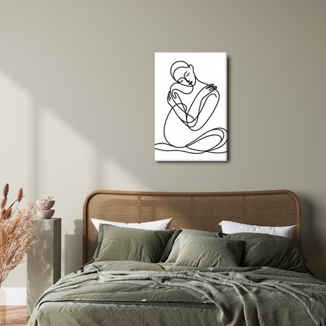 OBRAZ LÁSKYPLNÉ SPOJENÍ LINIÍ - OBRAZY ŽENY - OBRAZY