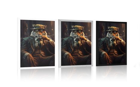 POSTER GANGSTER ANIMAL TIGRU - GANGSTERI ANIMALI - POSTERE