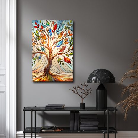 OBRAZ STROM ŽIVOTA S PESTROBAREVNÝM LISTÍM - OBRAZY STROMY ŽIVOTA - OBRAZY