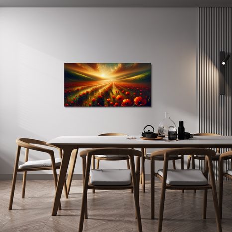 OBRAZ MÁKY NA OBZORU - OBRAZY POLE A LOUKY - OBRAZY