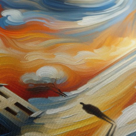 OBRAZ CESTA POD VÍREM OBLOHY - ABSTRAKTNÍ OBRAZY - OBRAZY