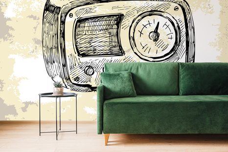 TAPETE RETRO-ELEKTRONIK - VINTAGE- UND RETRO-TAPETEN - TAPETEN