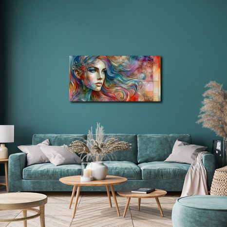 OBRAZ ŽENA S DUHOVÝMI VLASY - OBRAZY ŽENY - OBRAZY