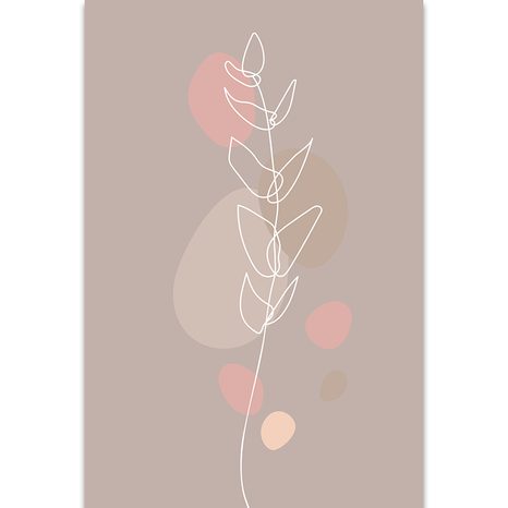 OBRAZ MINIMALISTICKÝ LIST NO2 - OBRAZY ABSTRAKTNÉ TVARY - OBRAZY