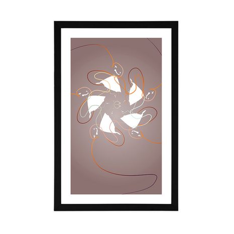 PLAGÁT S PASPARTOU TANEC SO STUHAMI - MOTIVY Z NAŠÍ DÍLNY - PLAKÁTY