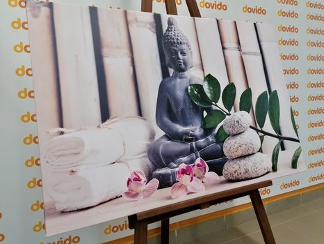 TABLEAU SUR TOILE – BOUDDHA BIEN-ÊTRE - TABLEAUX FENG SHUI - TABLEAUX