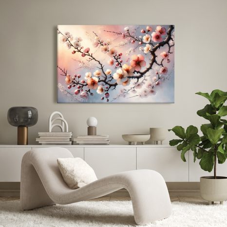 TABLOU SAKURA DE PRIMĂVARĂ - TABLOU FLORI - TABLOURI