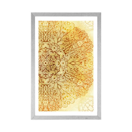 POSTER – MANDALA ETNICA DORATA - FENG SHUI - POSTER
