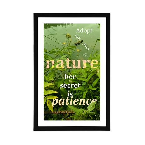 PLAKÁT S PASPARTOU CITÁT V PŘÍRODNÍM STYLU - MOTIVY Z NAŠÍ DÍLNY - PLAKÁTY