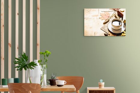 OBRAZ JESENNÁ ŠÁLKA KÁVY - OBRAZY JEDLÁ A NÁPOJE - OBRAZY