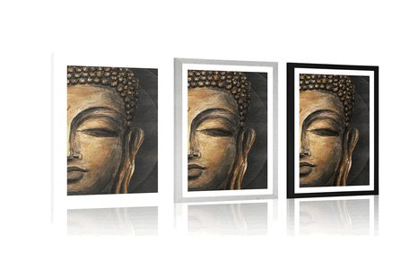 AFFICHE – VISAGE DE BOUDDHA - FENG SHUI - AFFICHES