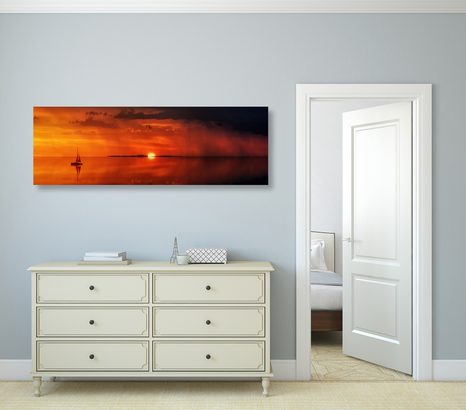 SLIKA SAMOTNA LADJA - SLIKE NARAVE IN POKRAJINE - SLIKE