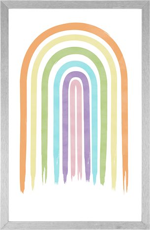 PLAKAT PASTELNA DUGA MID-CENTURY - MOTIVI IZ NAŠE RADIONICE - PLAKATI