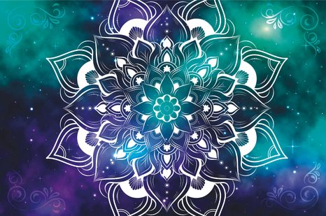 SAMOLEPÍCÍ TAPETA MODERNÍ MANDALA S ORIENTÁLNÍM VZOREM - SAMOLEPÍCÍ TAPETY - TAPETY