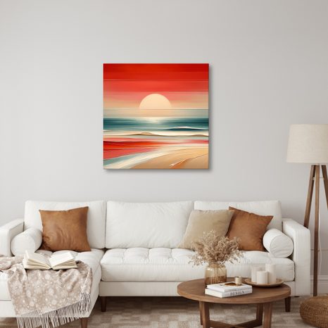 OBRAZ TEPLÝCH ODTIEŇOV MORA A OBLOHY - OBRAZY MORE A PLÁŽ - OBRAZY