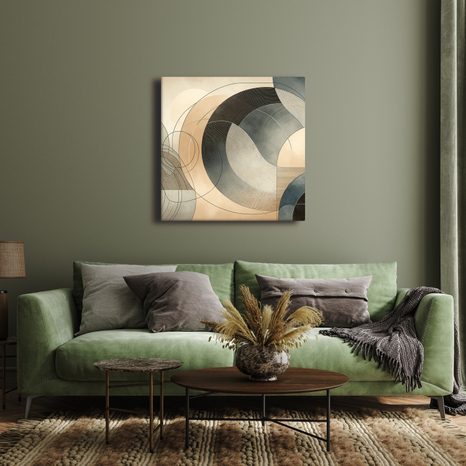 WANDBILD MINIMALISTISCHE GEOMETRIE - WANDBILDER ABSTRAKTE FORMEN - BILDER