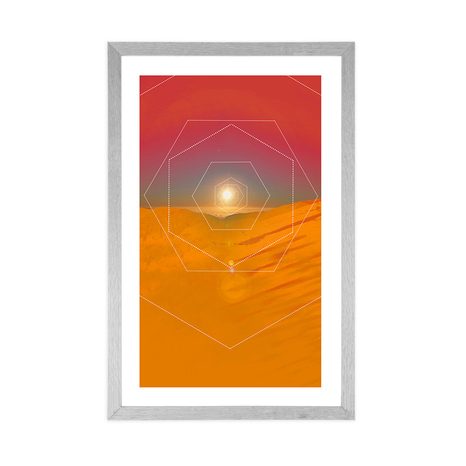 PLAKÁT S PASPARTOU PESTROBAREVNÁ SOUHRA - MOTIVY Z NAŠÍ DÍLNY - PLAKÁTY