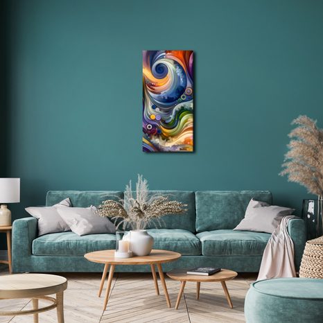 SLIKA ABSTRAKTEN PLES SVETLOBE IN BARV - SLIKE ABSTRAKTNIH OBLIK - SLIKE