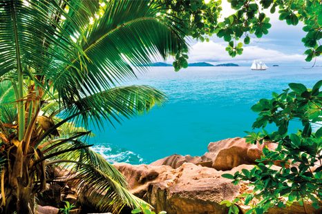 TAPETA LOĎKA NA ŠIRÉM MOŘI - TAPETY - TOTÁLNÍ VÝPRODEJ 🔥