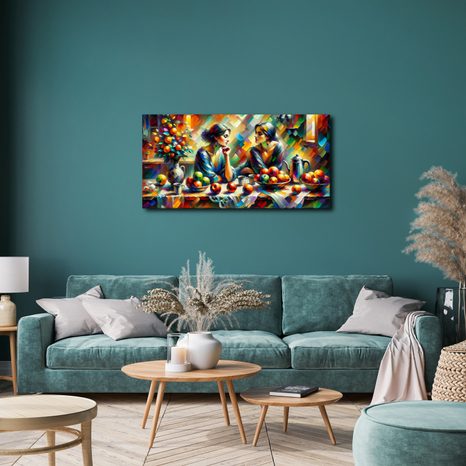 OBRAZ DVĚ ŽENY S JABLKY - OBRAZY ŽENY - OBRAZY