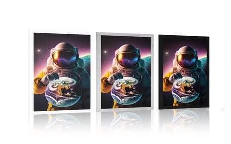 POSTER – COSMONAUTA IN ATMOSFERA SCONOSCIUTA - ASTRONAUTI - POSTER