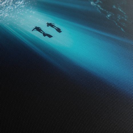 QUADRO SU TELA – IMMERSIONE NELL'ABISSO BLU - QUADRI MARE E SPIAGGIA - STAMPE E QUADRI