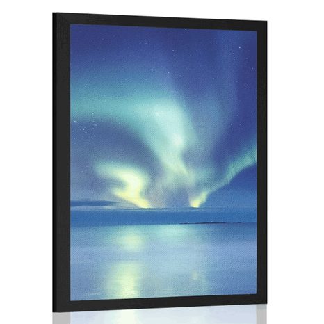 POSTER NORTHERN LIGHTS OVER THE OCEAN - NATURE - POSTERS