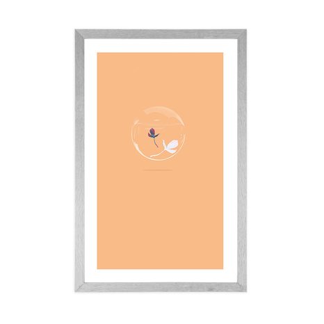 PLAKÁT S PASPARTOU ROSTLINNÁ BUBLINA - MOTIVY Z NAŠÍ DÍLNY - PLAKÁTY