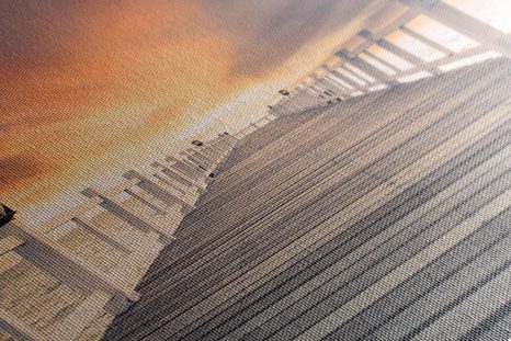 OBRAZ STARÉ DŘEVĚNÉ MOLO - OBRAZY PŘÍRODY A KRAJINY - OBRAZY