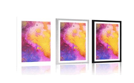 POSTER WITH MOUNT COLORS OF JOY - ABSTRACT AND PATTERNED - POSTERS