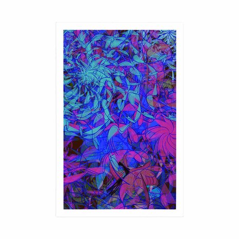 PLAKAT MODERNA APSTRAKCIJA U ZANIMLJIVOM DIZAJNU - APSTRAKTNI I S UZORKOM - PLAKATI