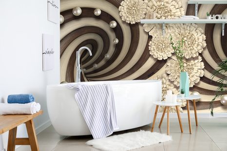 SELF ADHESIVE WALLPAPER ABSTRACT SPIRAL - SELF-ADHESIVE WALLPAPERS - WALLPAPERS