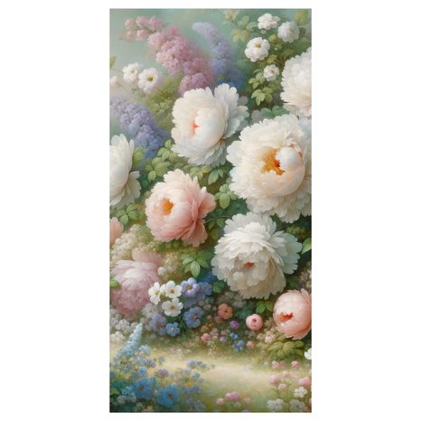 OBRAZ ROMANTICKÉ PIVOŇKY V ROZKVETLÉ LOUCE - OBRAZY KVĚTŮ - OBRAZY